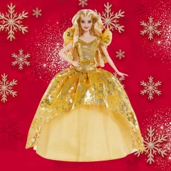 2020 Holiday Barbie Doll, Blonde Long Hair