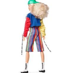 Barbie BMR1959 Doll - Color Block Sweatshirt with Logo Tape & Striped Shorts