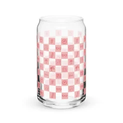 Barbie Checkerboard Icons Cutie Clear Glass