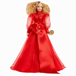 Barbie Collector Mattel 75th Anniversary Doll (12-in Blonde) in Red Gown