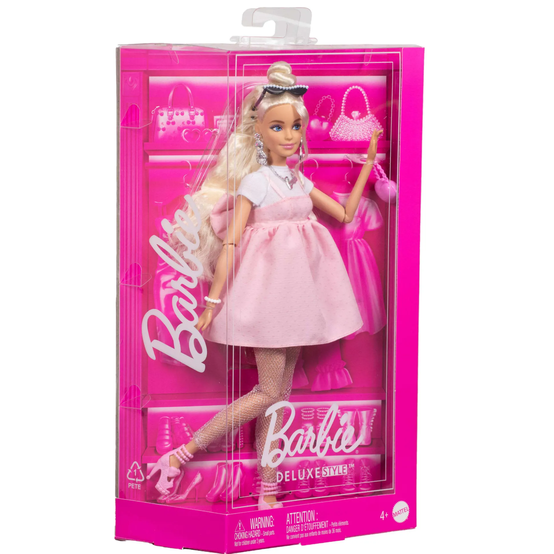 Barbie Deluxe Style Doll #3 in Pastel Pink Barbiecore Dress