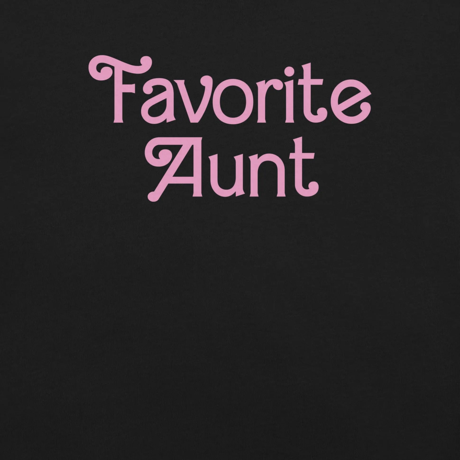Barbie Favorite Aunt Black T-Shirt