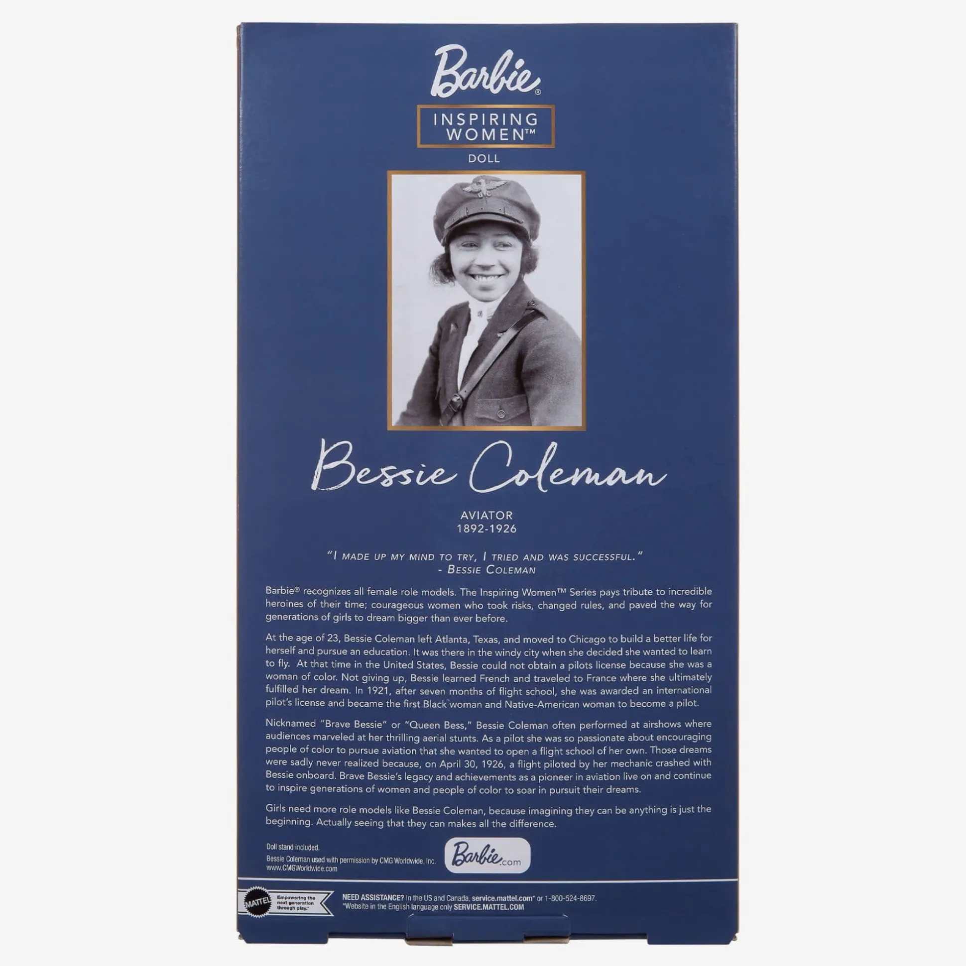 Barbie Inspiring Women Bessie Coleman Doll
