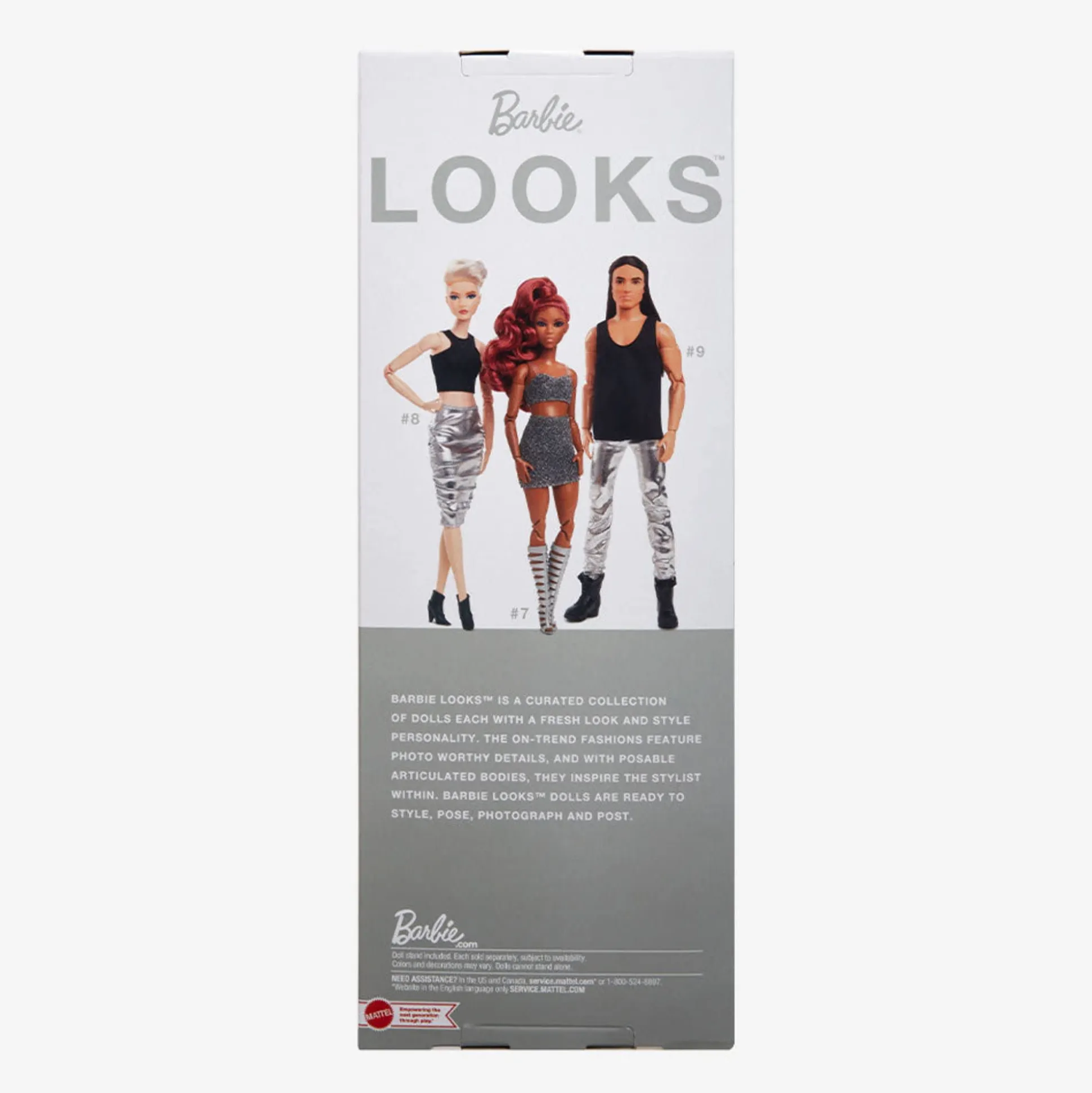 Barbie Looks Doll (Ken Doll Long Brunette Hair)