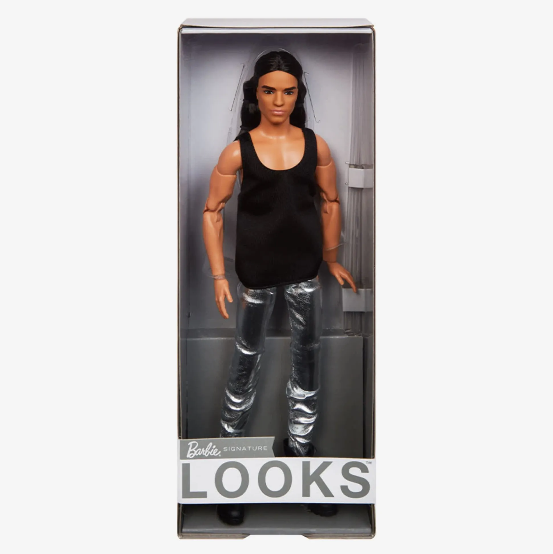 Barbie Looks Doll (Ken Doll Long Brunette Hair)