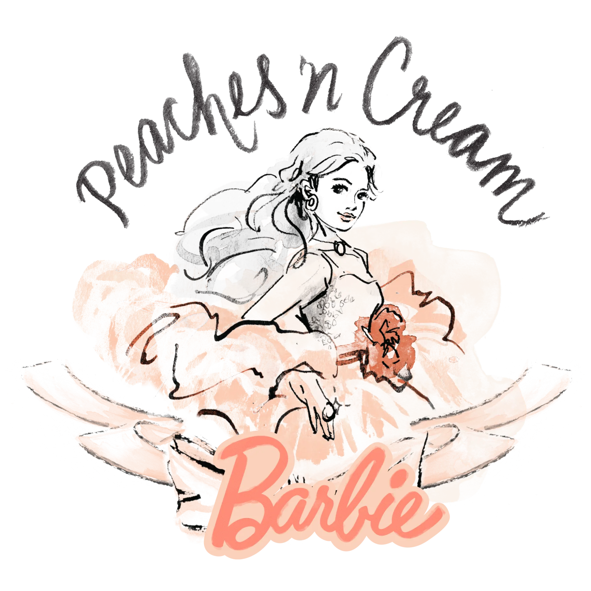 Barbie Peaches 'n Cream Mauve Hoodie
