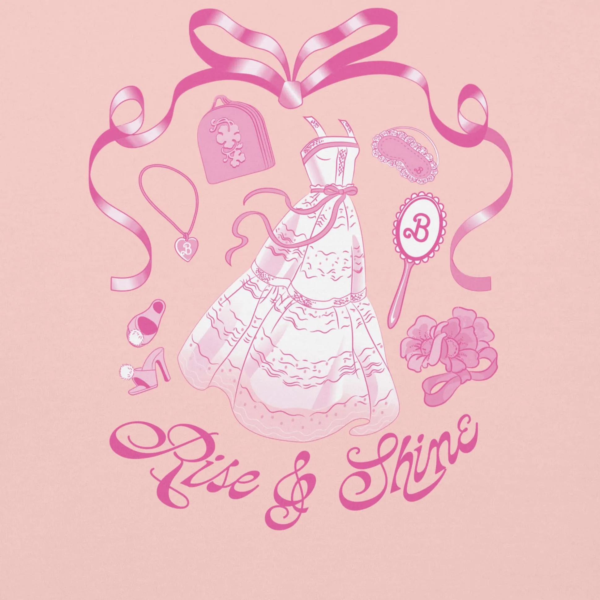 Barbie Rise and Shine Embroidered Pink Hoodie
