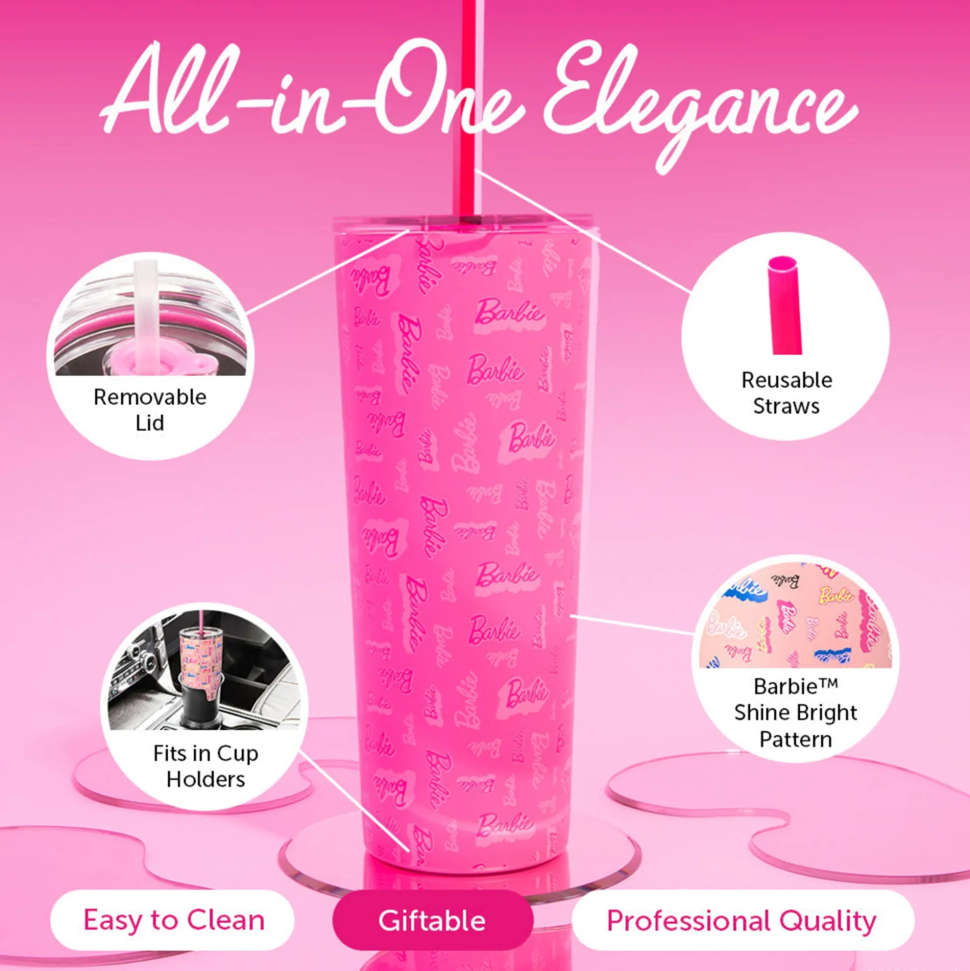 Barbie™ Shine Bright Tumbler - 24 Oz