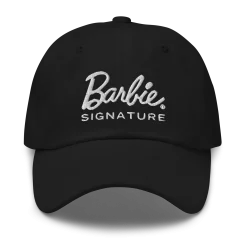 Barbie Signature Logo Black Baseball Hat