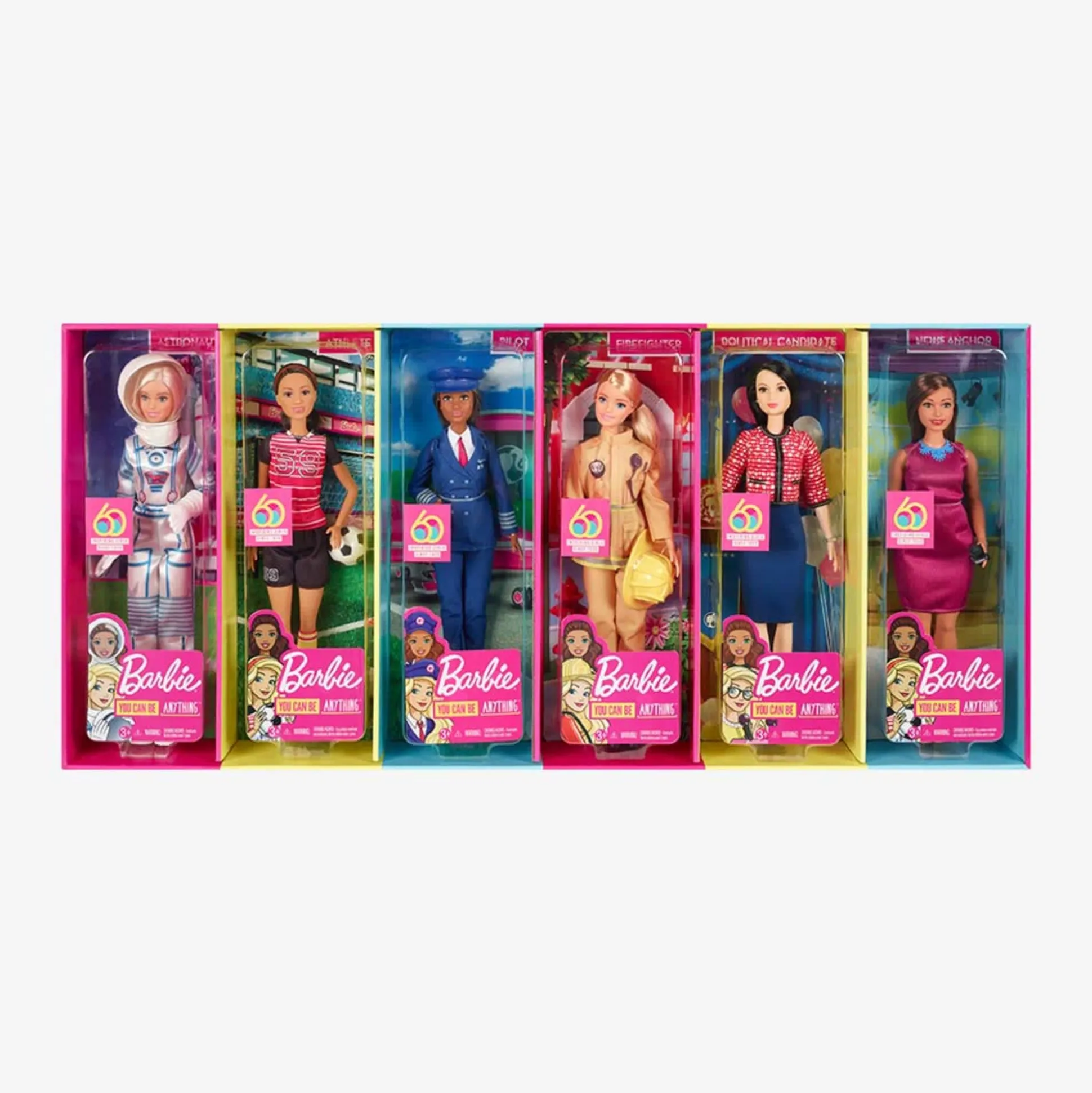 Barbie 60th Anniversary Careers Dolls Limited Edition Bundle