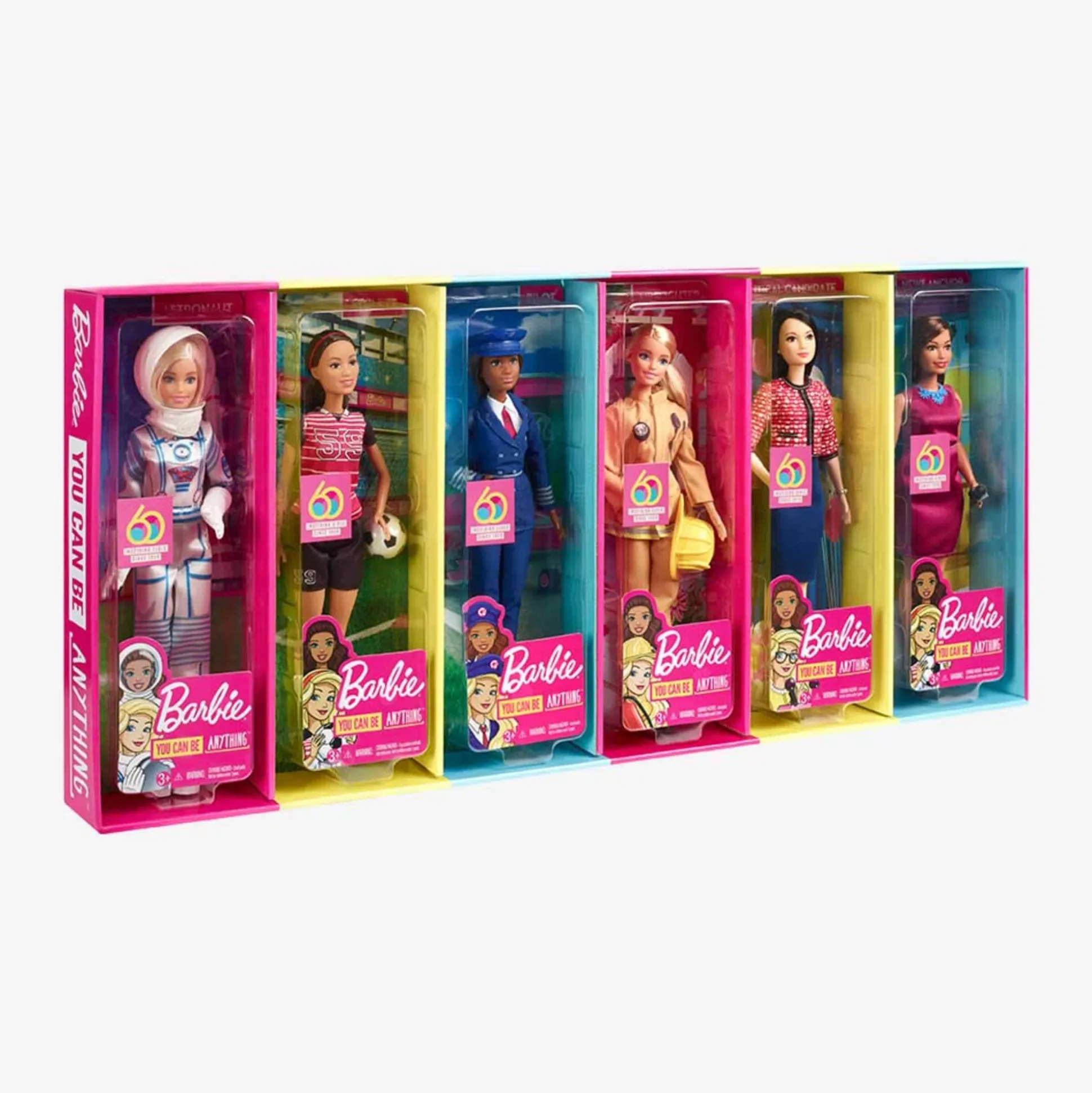 Barbie 60th Anniversary Careers Dolls Limited Edition Bundle