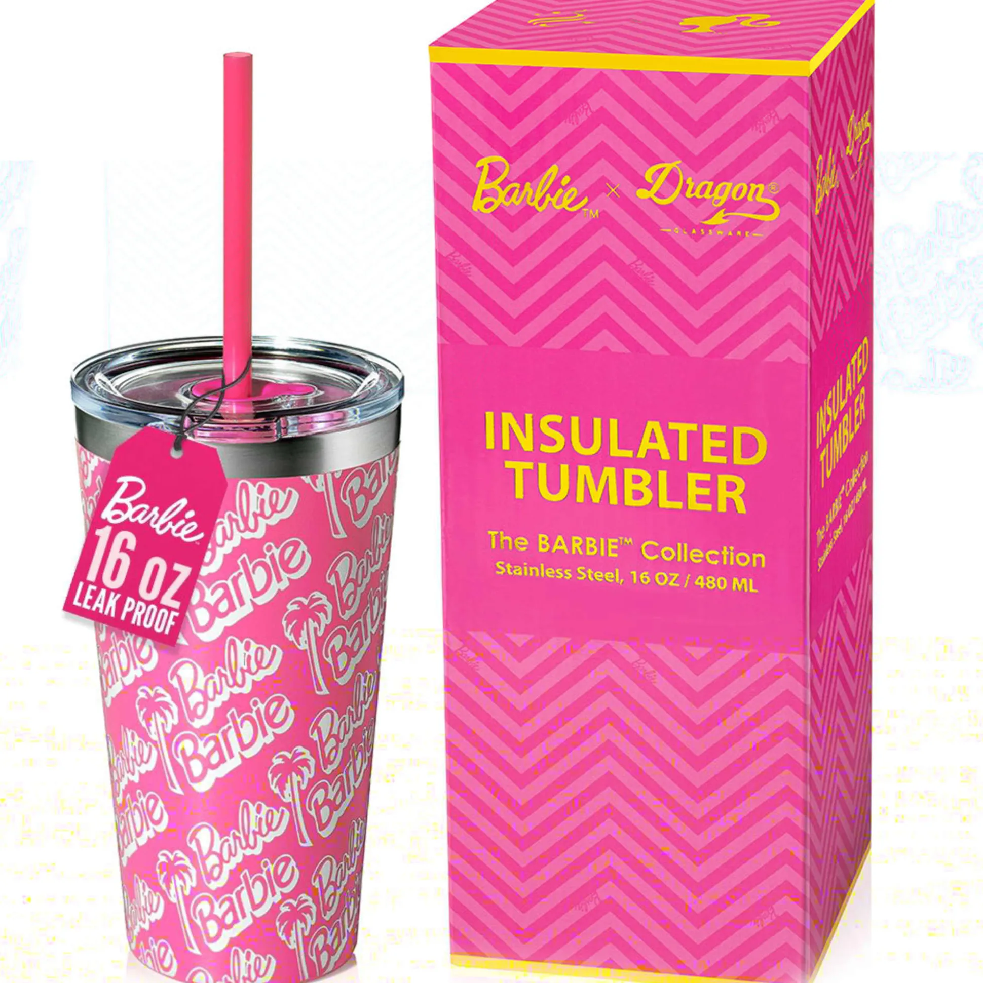 Barbie™ X Dragon Glassware® Tumbler - 16 Oz