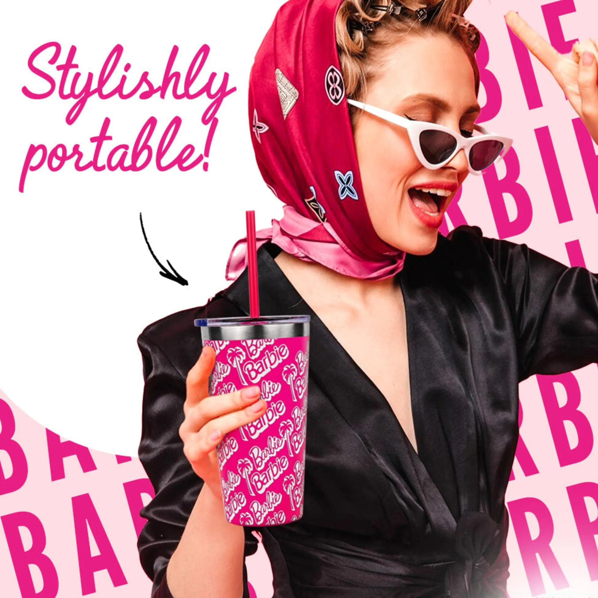 Barbie™ X Dragon Glassware® Tumbler - 16 Oz
