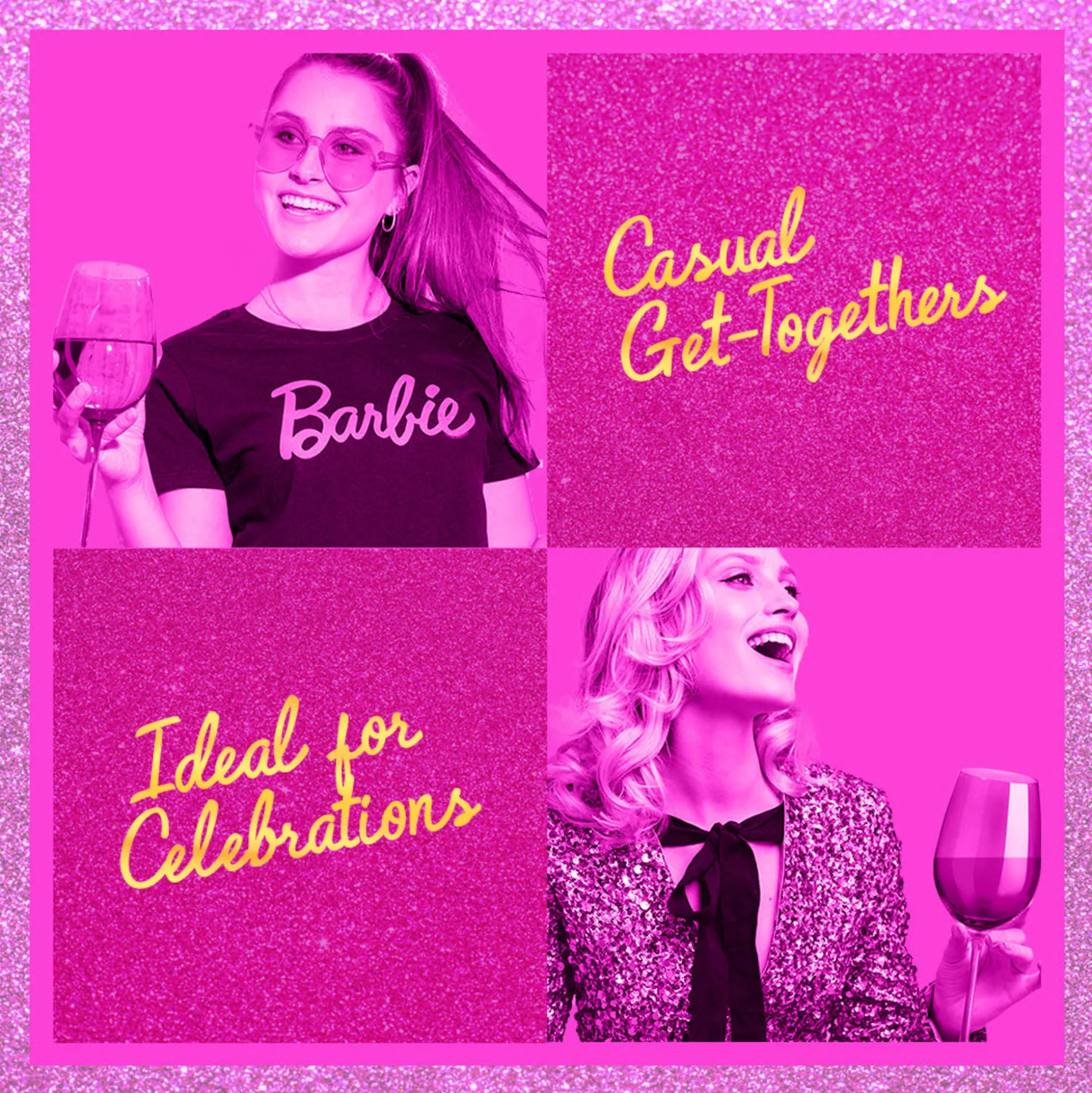 Barbie™ X Dragon Glassware® Wine Glasses