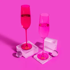Barbie™ X Dragon Glassware® Champagne Flutes