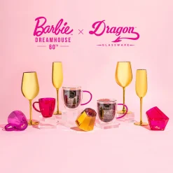 Barbie™ X Dragon Glassware® Dreamhouse™ Wine Glasses