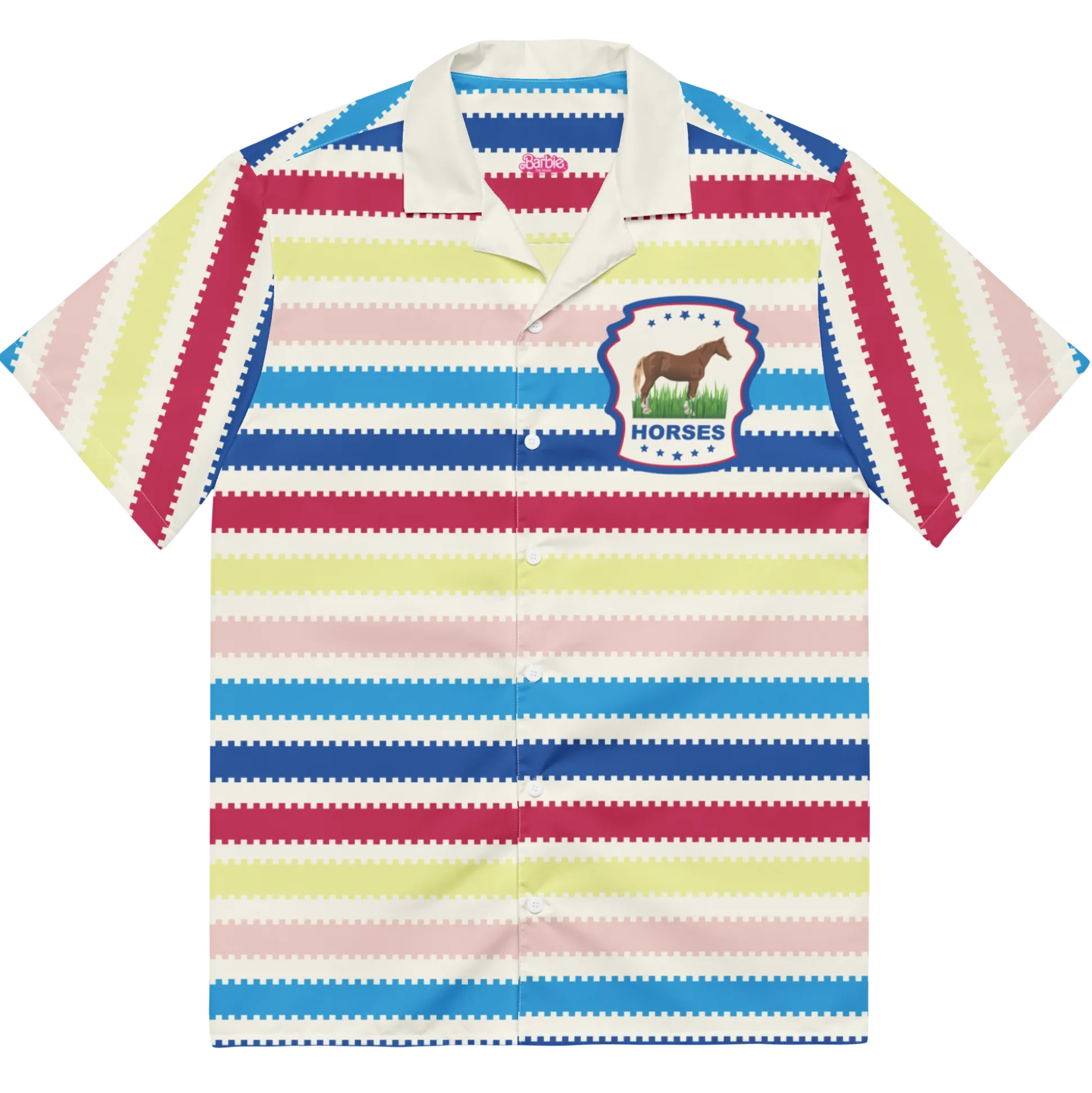 Beach Allan Button Front Shirt - Barbie the Movie