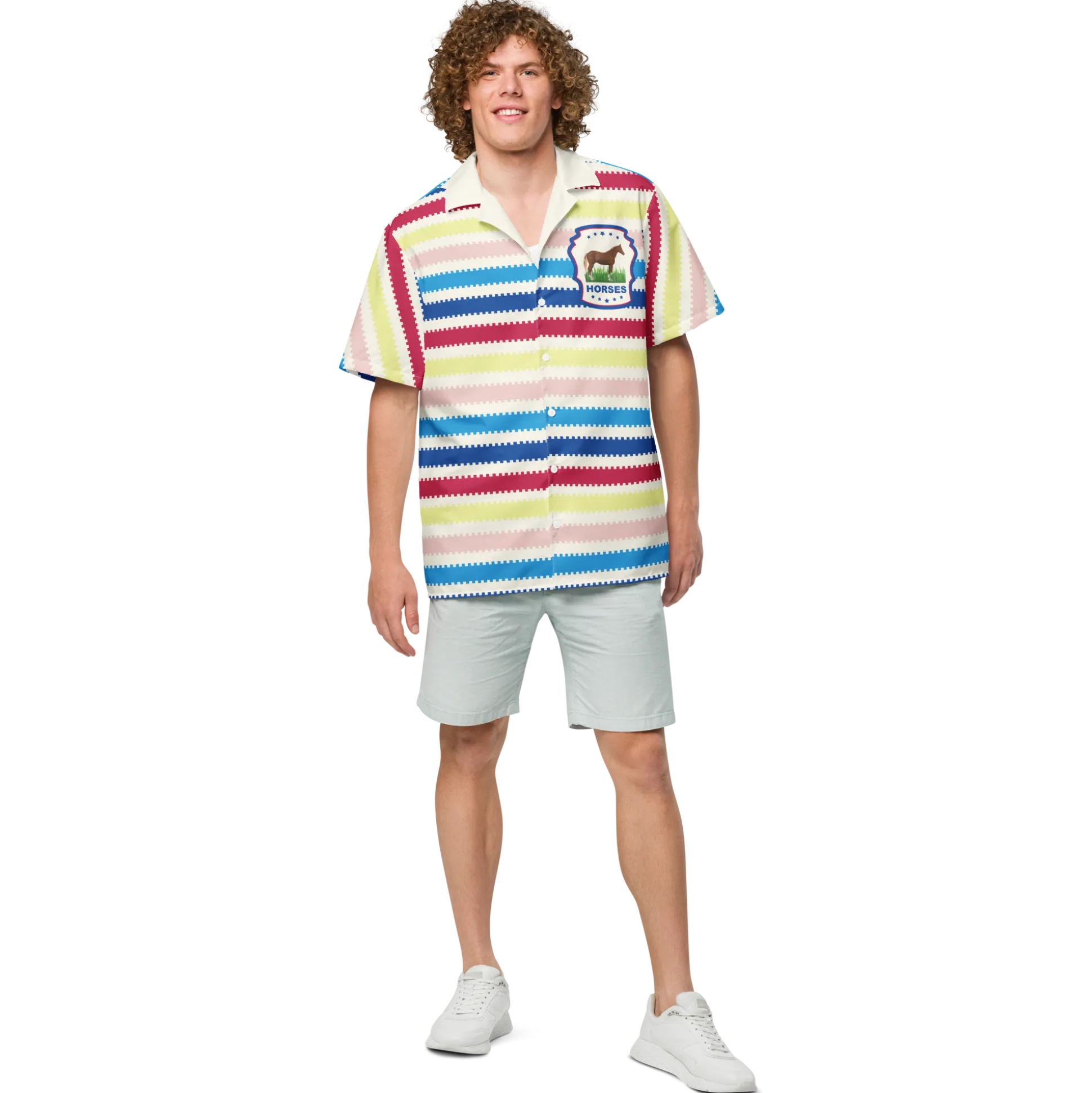 Beach Allan Button Front Shirt - Barbie the Movie