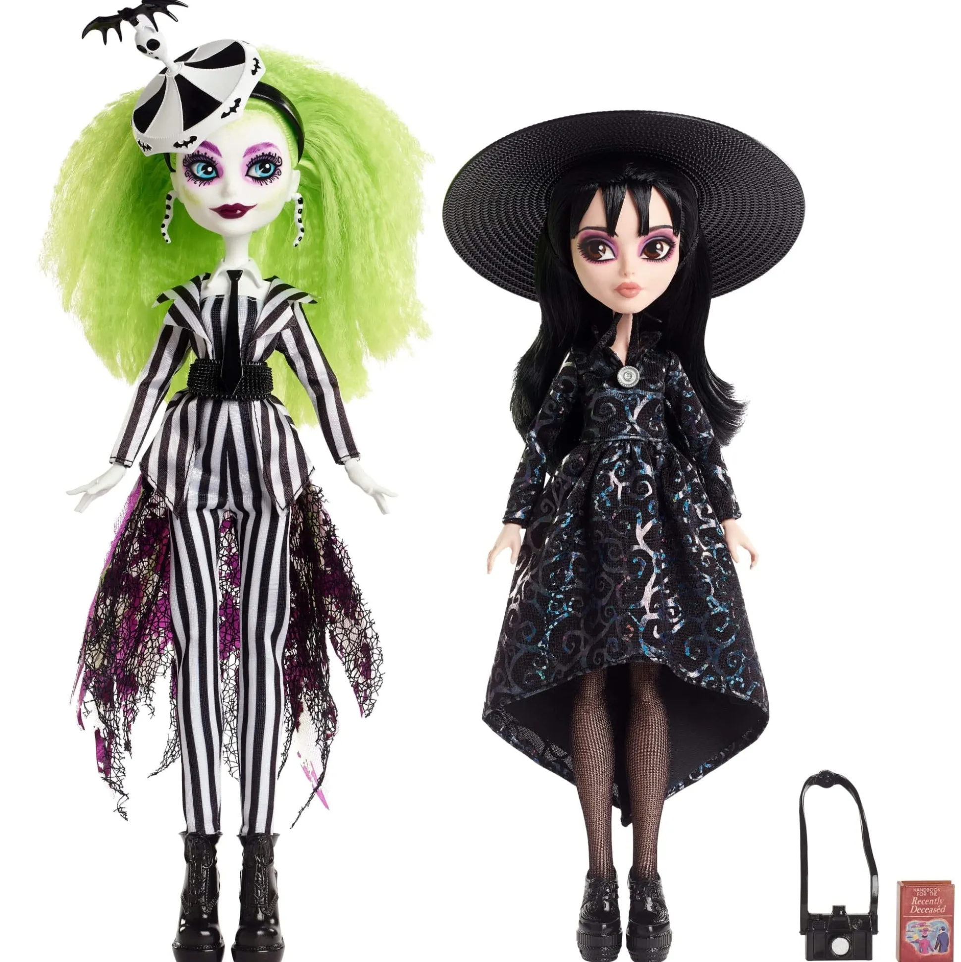 Beetlejuice & Lydia Deetz Monster High Skullector Doll 2-Pack
