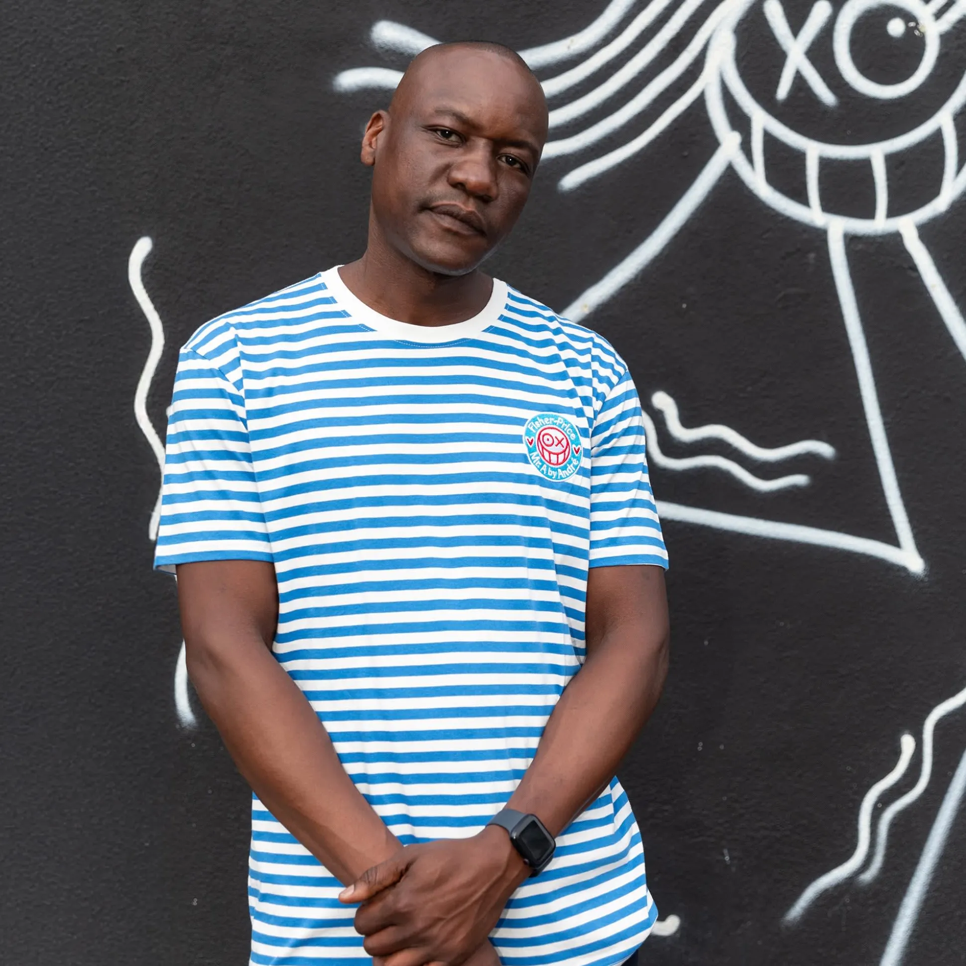 Fisher Price x André Saraiva Blue Striped T-shirt