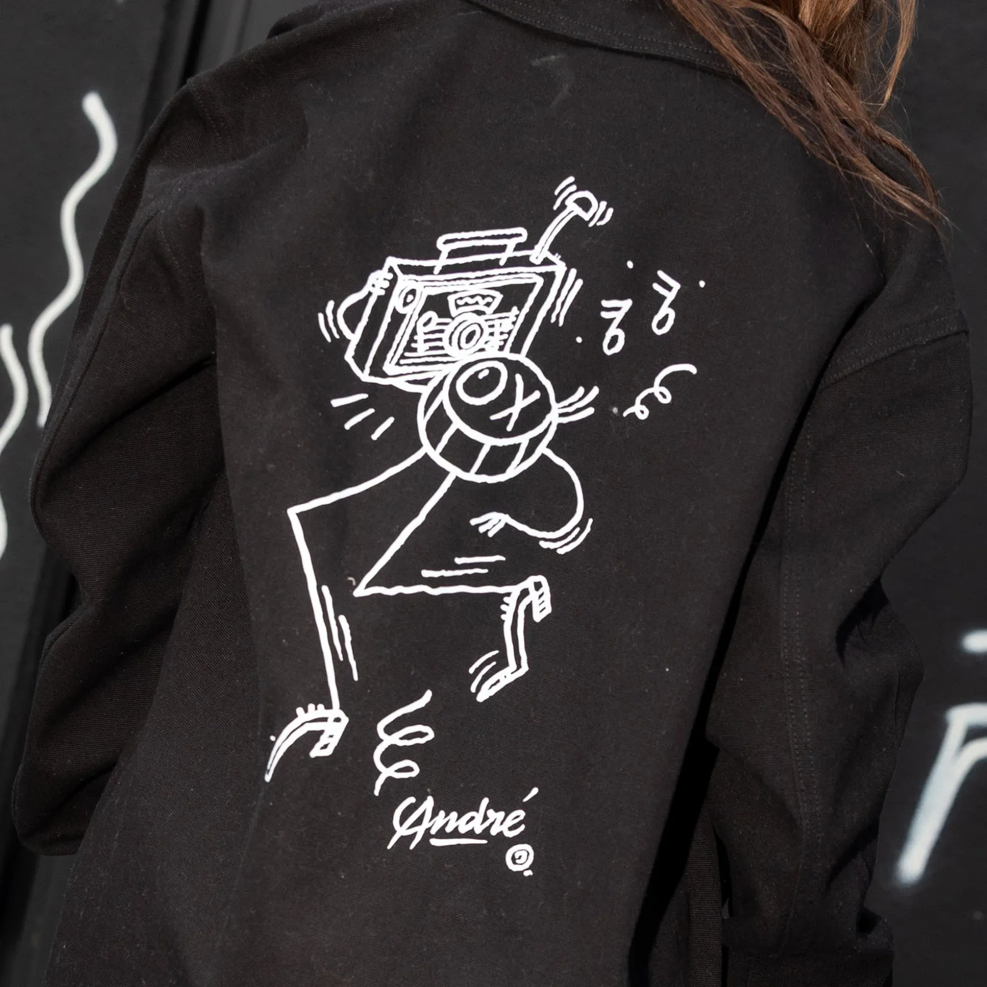Fisher Price x André Saraiva Black Chore Jacket