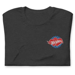 Hot Wheels Embroidered Checkered Hearts T-Shirt
