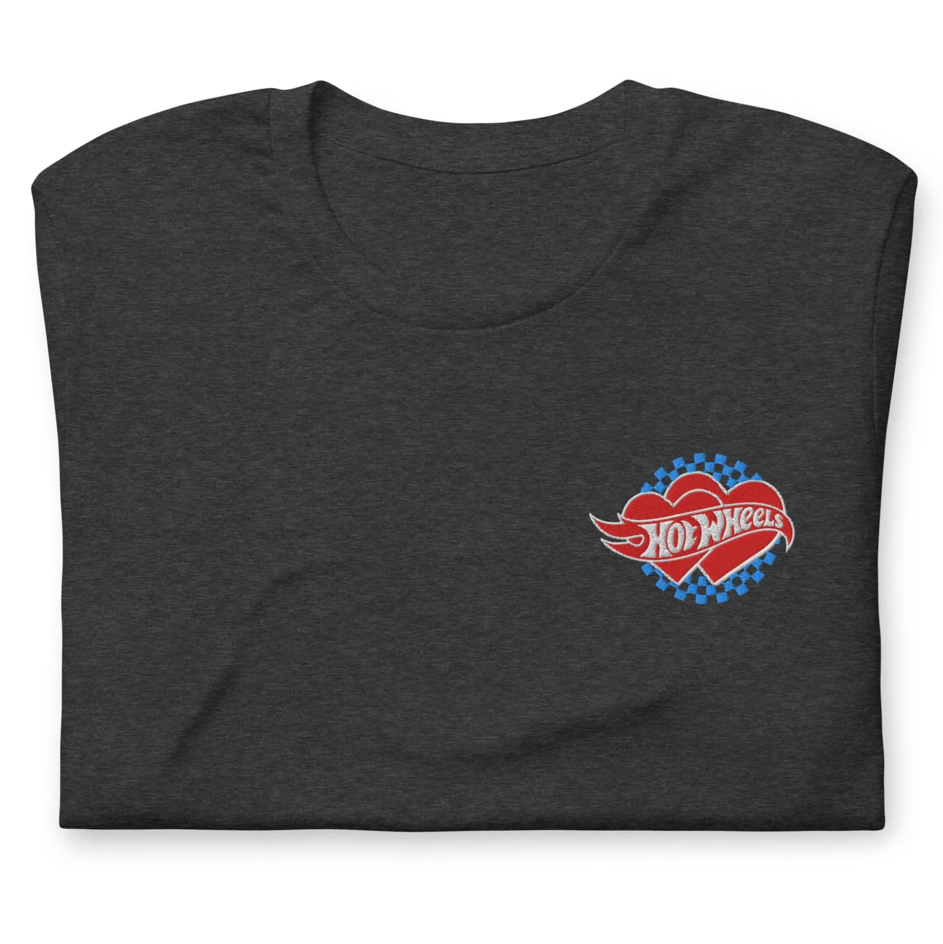 Hot Wheels Embroidered Checkered Hearts T-Shirt