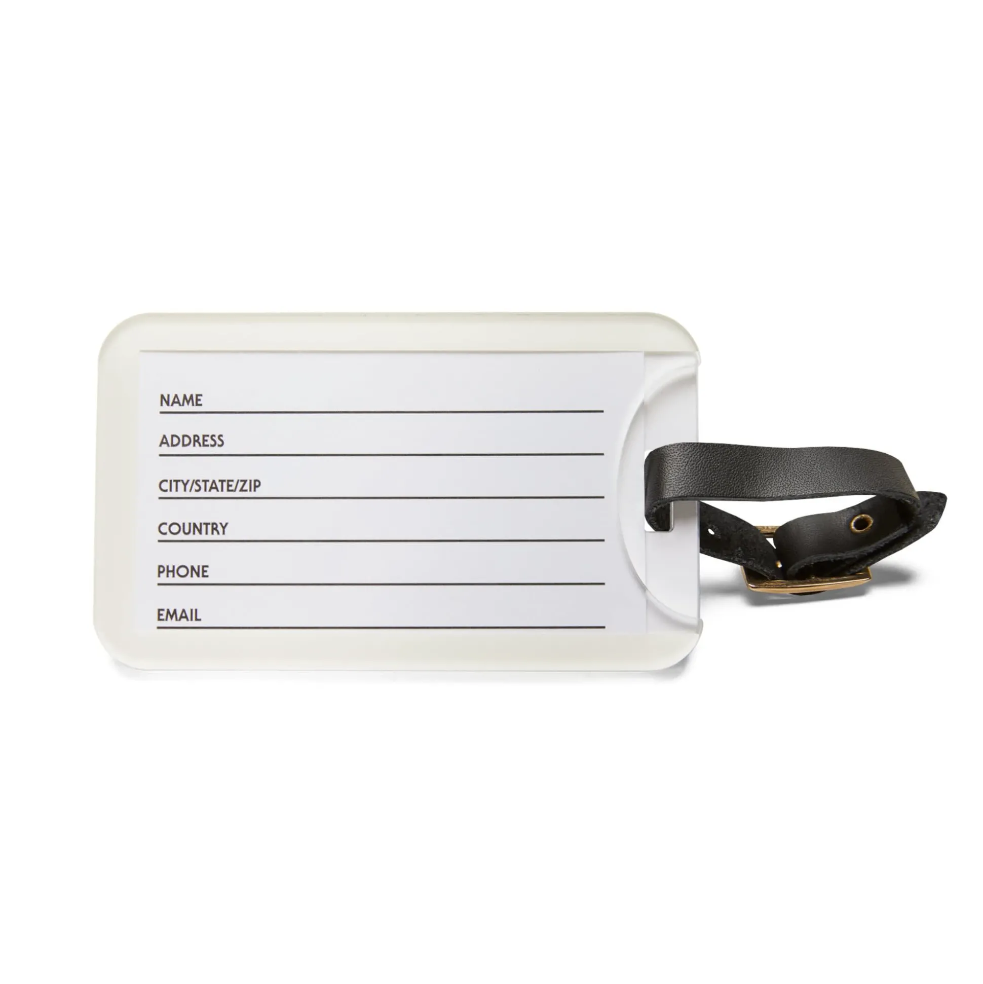 Hot Wheels Greetings White Luggage Tag
