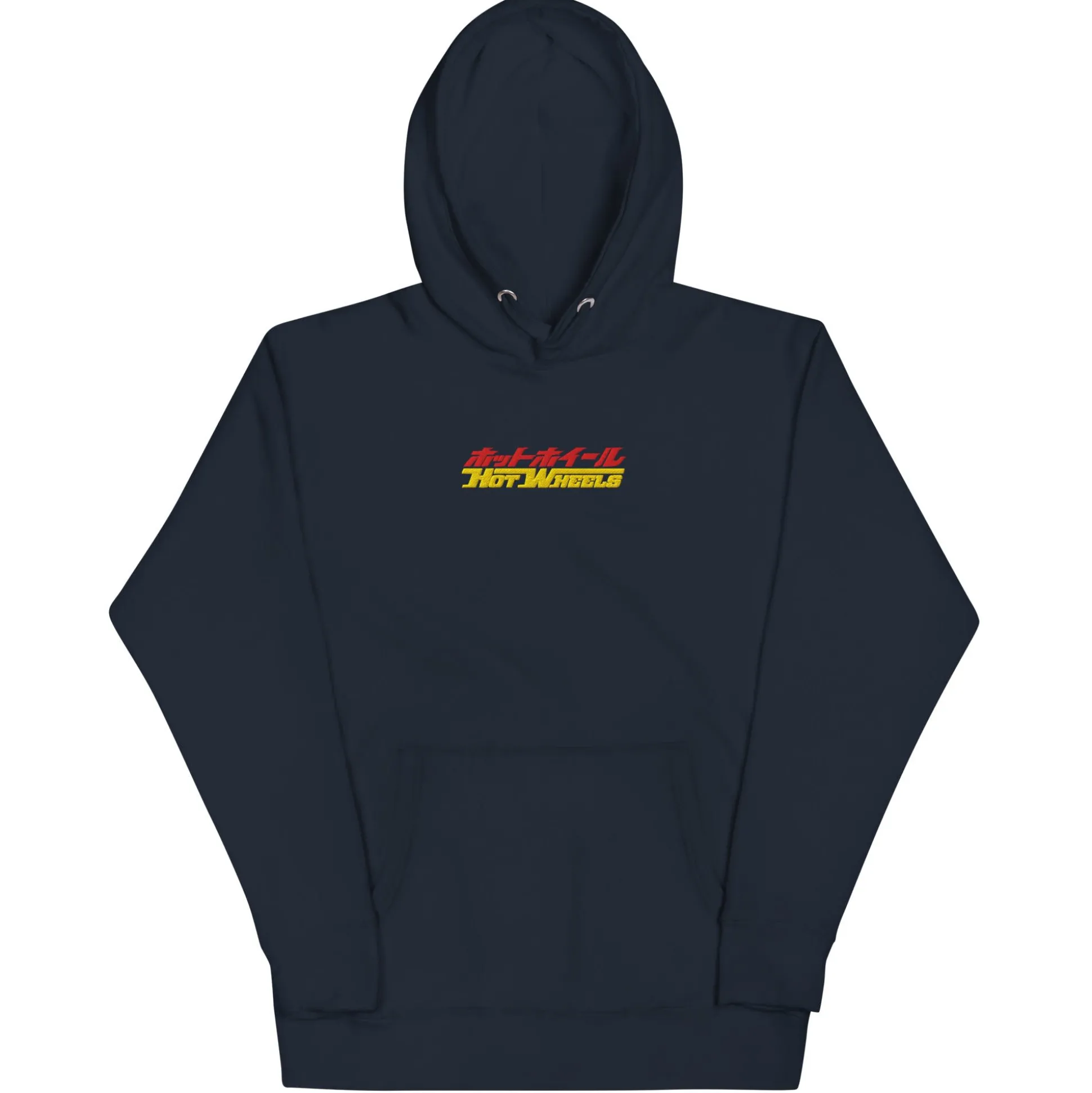 Hot Wheels in Katakana Navy Embroidered Hoodie