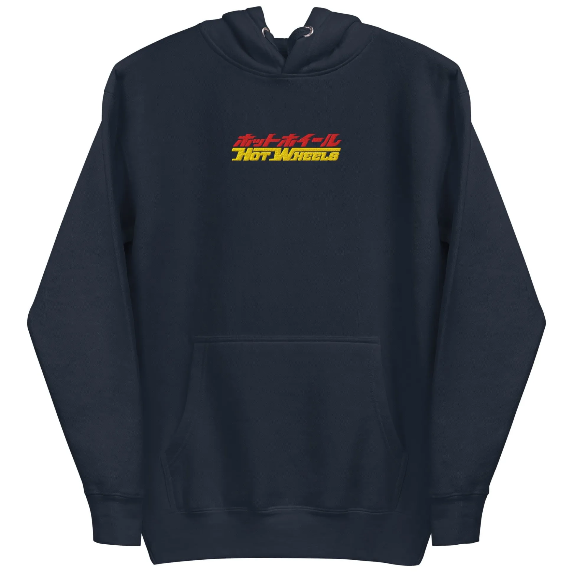 Hot Wheels in Katakana Navy Embroidered Hoodie