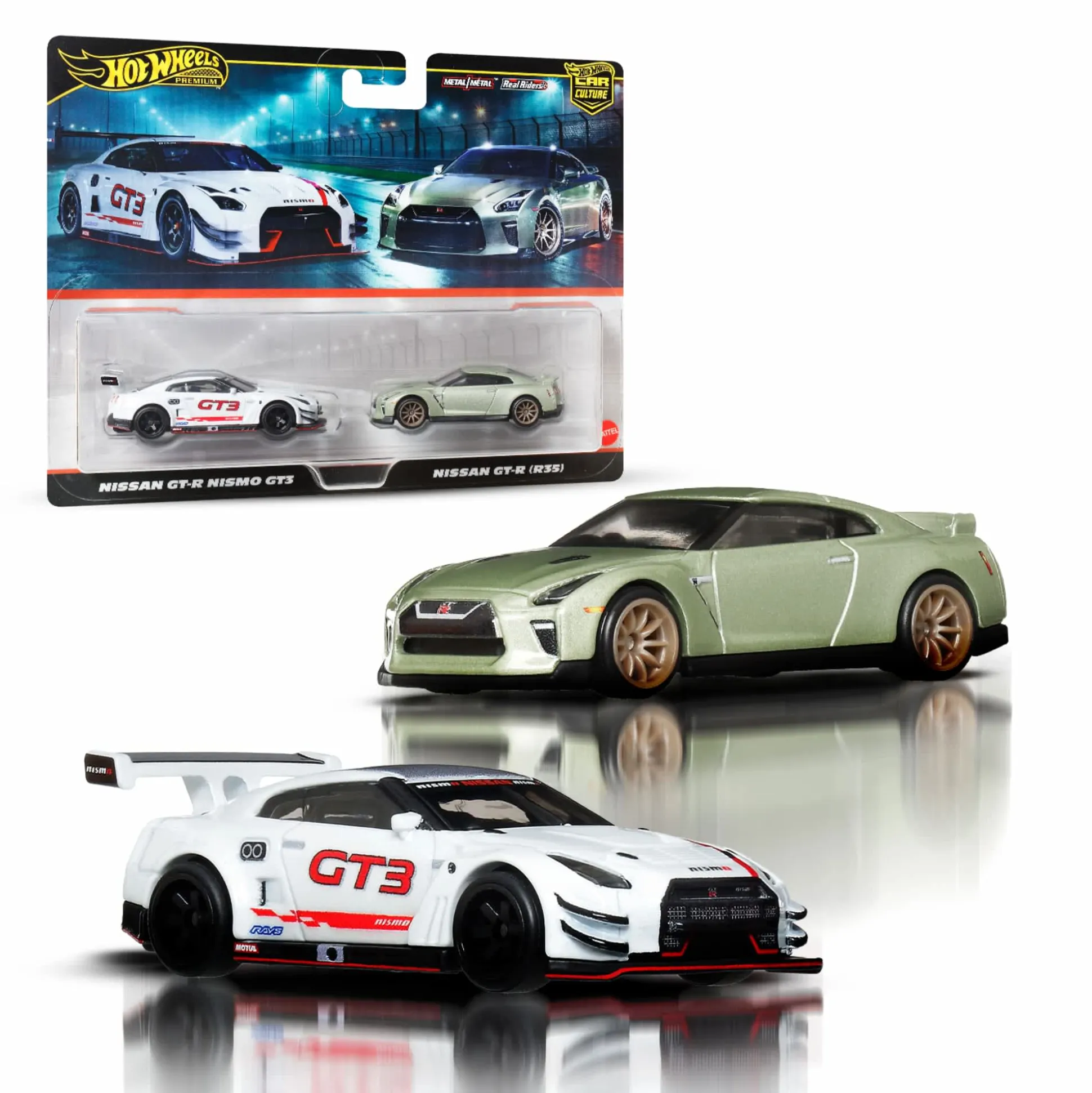 Hot Wheels Premium Car Culture Nissan GT-R 2-Pack