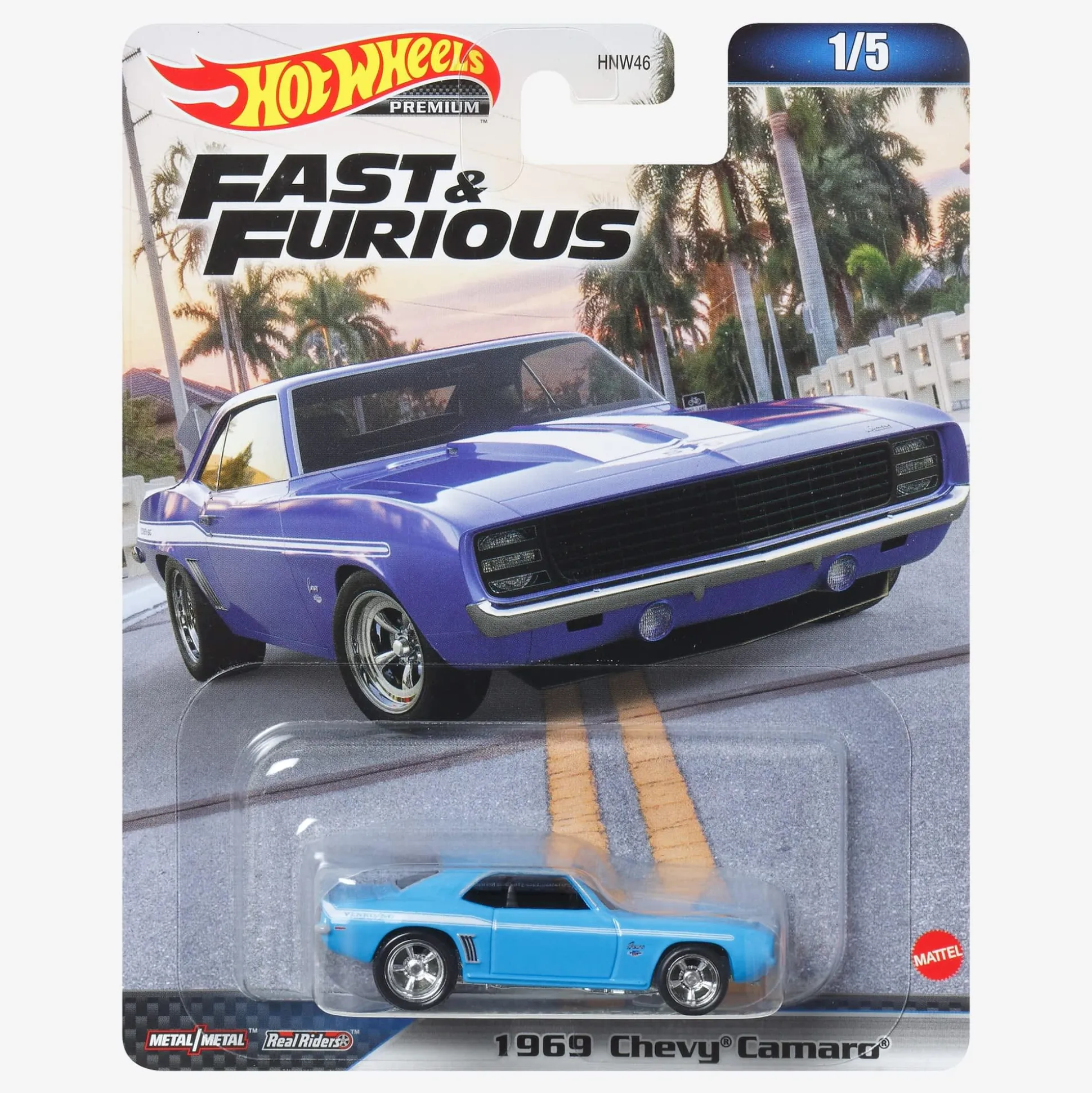 Hot Wheels Fast & Furious Premium Series, 1969 Chevy Camaro