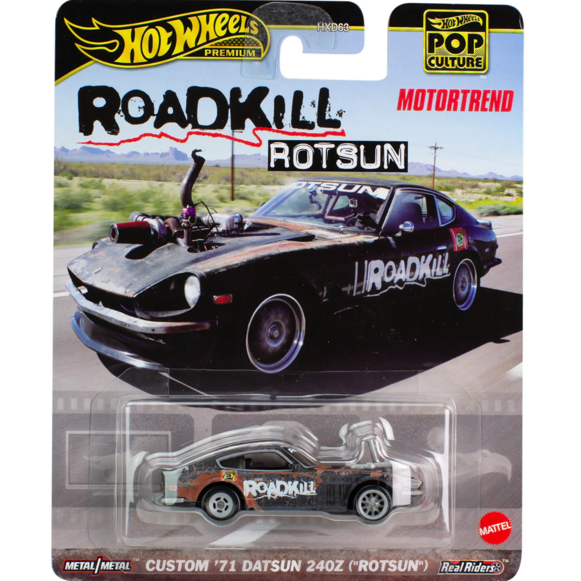 Hot Wheels Premium Pop Culture Custom '71 Datsun 240Z ("Rotsun")