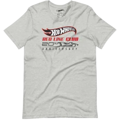Hot Wheels® Red Line Club® 20th Anniversary Silhouette Logo – Heather Grey Shirt