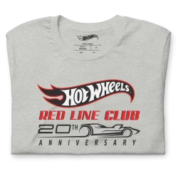 Hot Wheels® Red Line Club® 20th Anniversary Silhouette Logo – Heather Grey Shirt