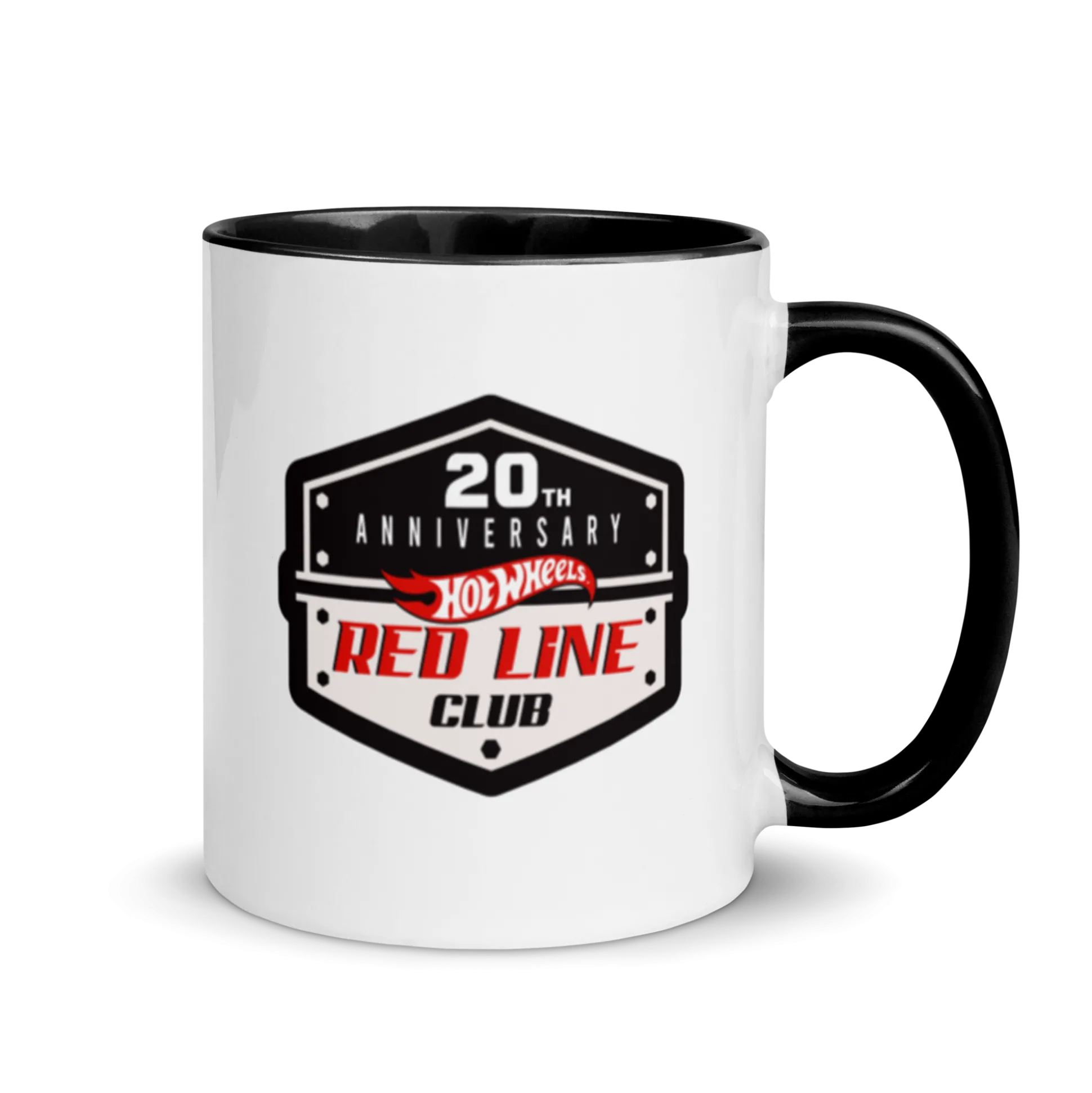 Hot Wheels® Red Line Club® 20th Anniversary Badge Logo Mug