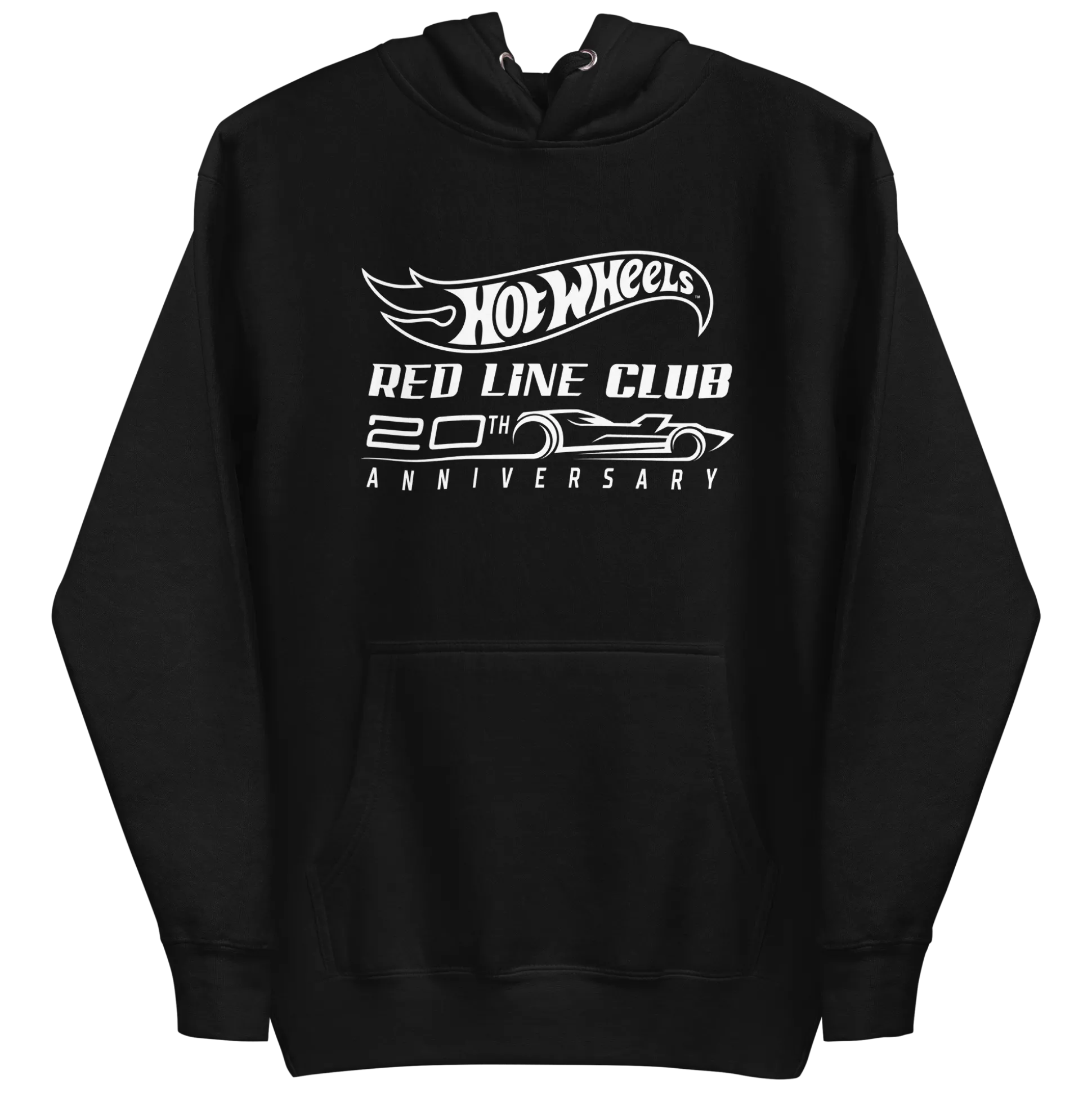 Hot Wheels® Red Line Club® 20th Anniversary Silhouette Logo Black Hoodie