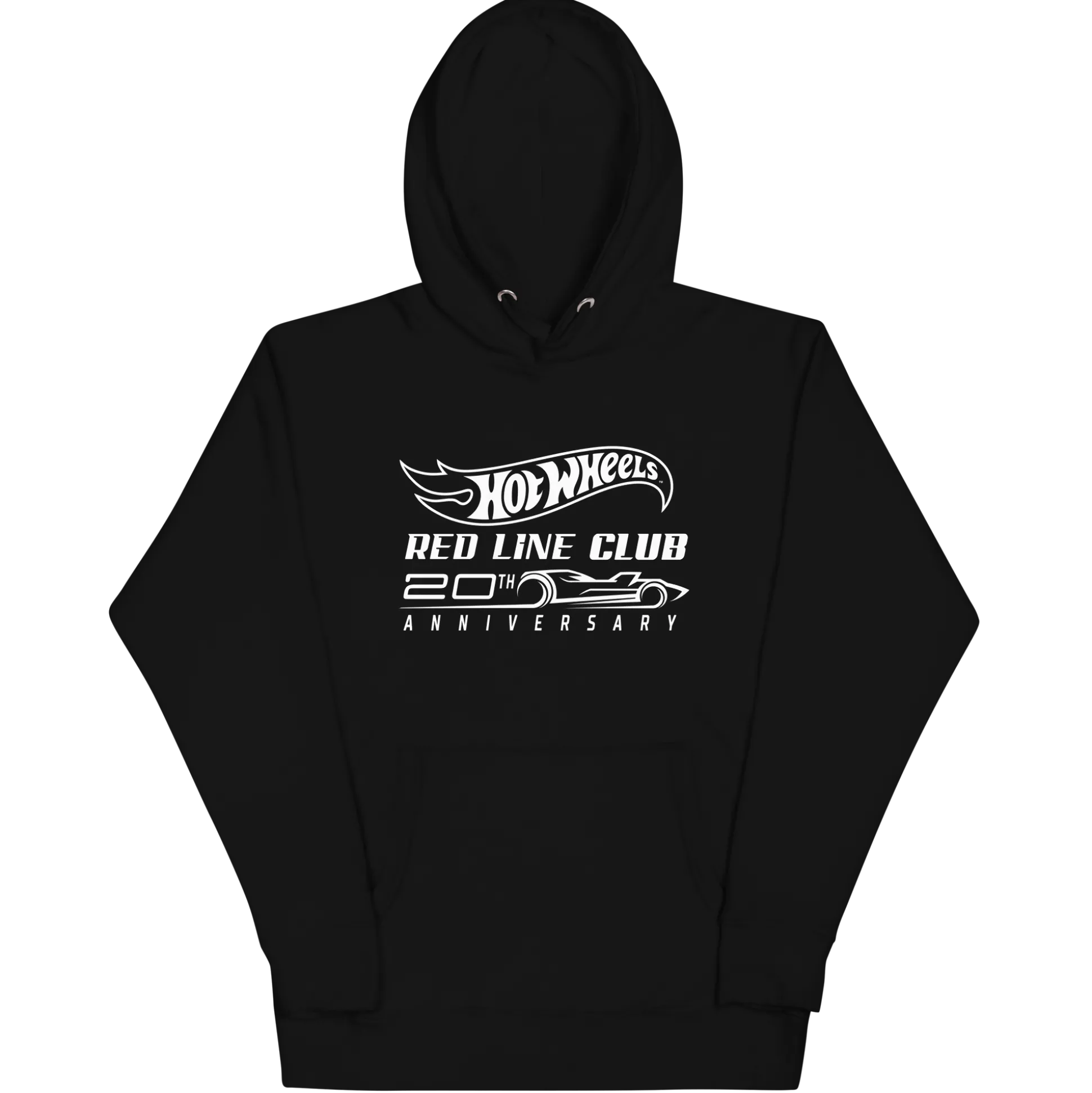 Hot Wheels® Red Line Club® 20th Anniversary Silhouette Logo Black Hoodie