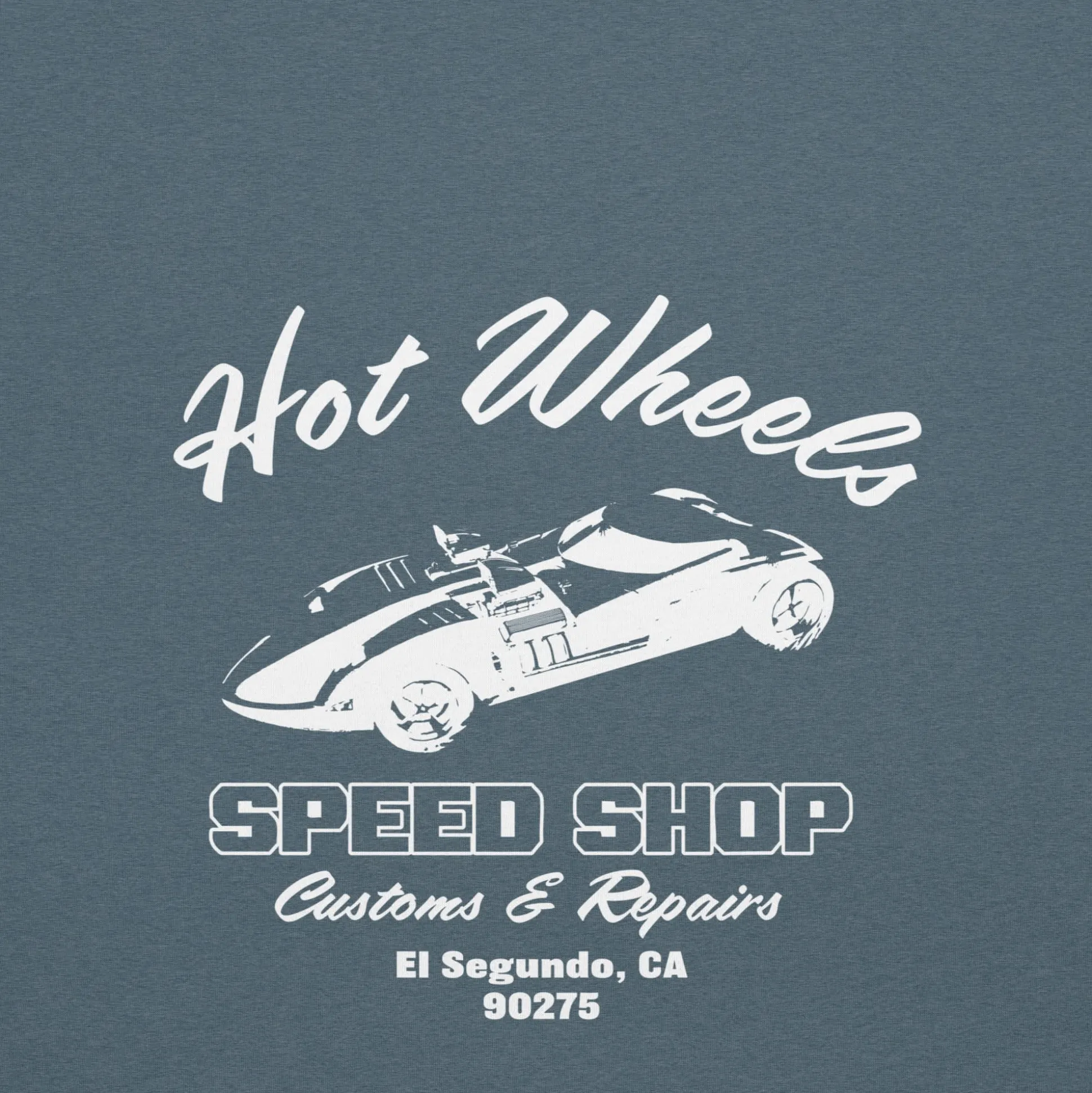 Hot Wheels Speed Shop Embroidered Blue T-Shirt