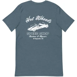 Hot Wheels Speed Shop Embroidered Blue T-Shirt