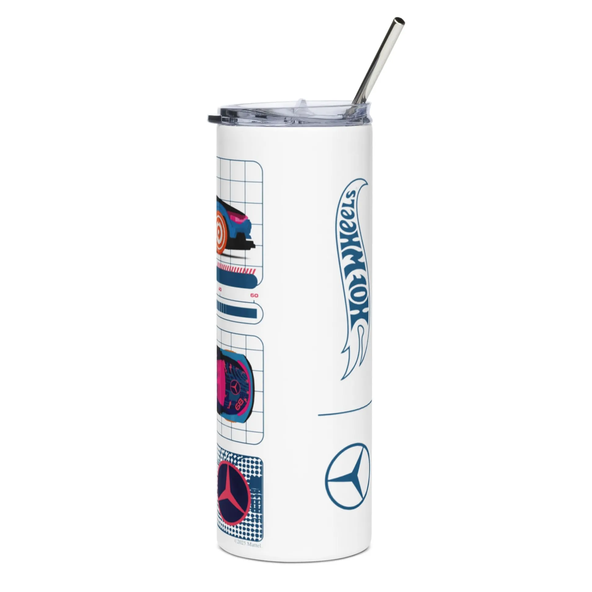 Hot Wheels x Mercedes Benz White Tumbler