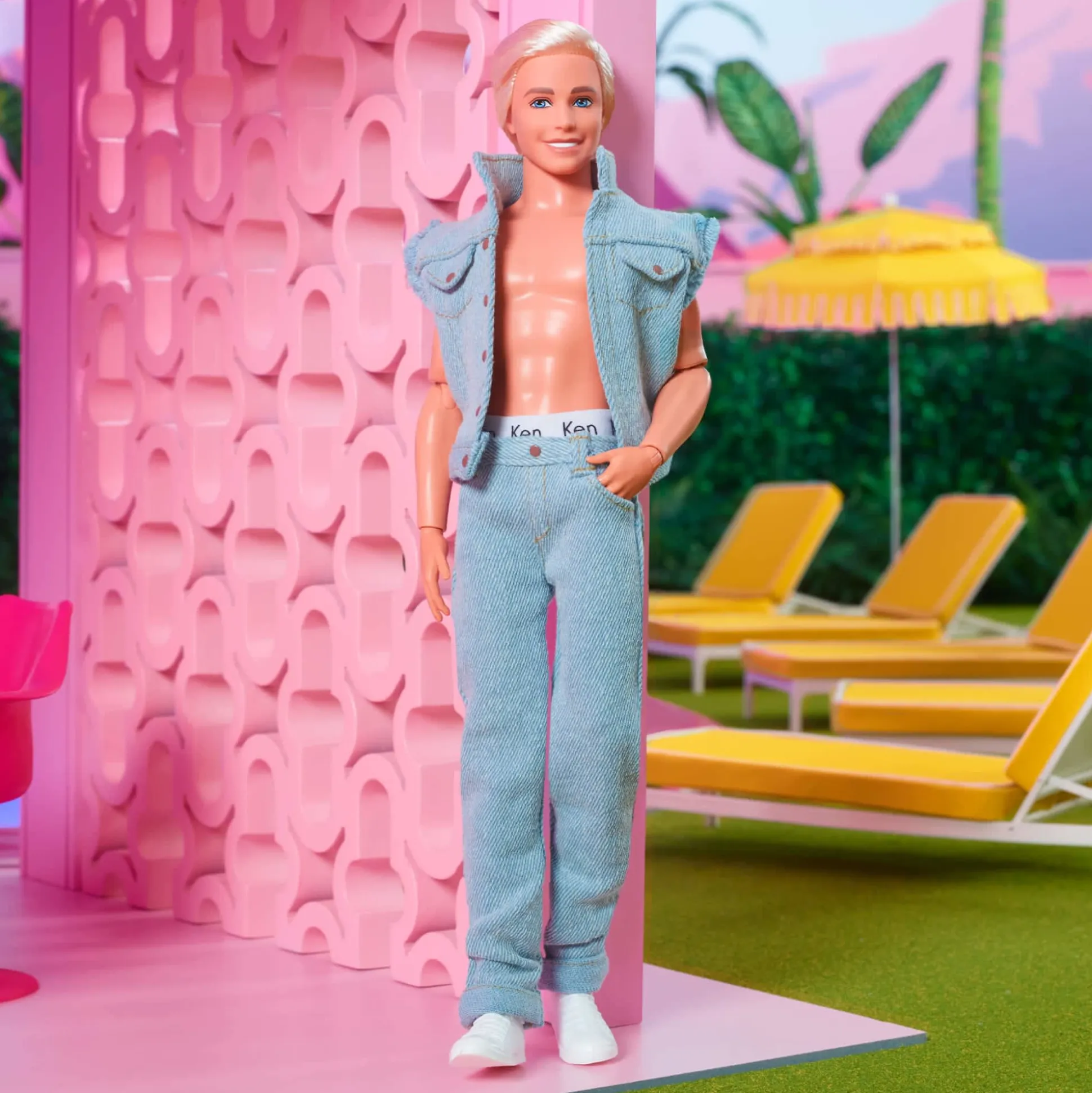 Ken Doll Wearing Denim Matching Set – Barbie The Movie
