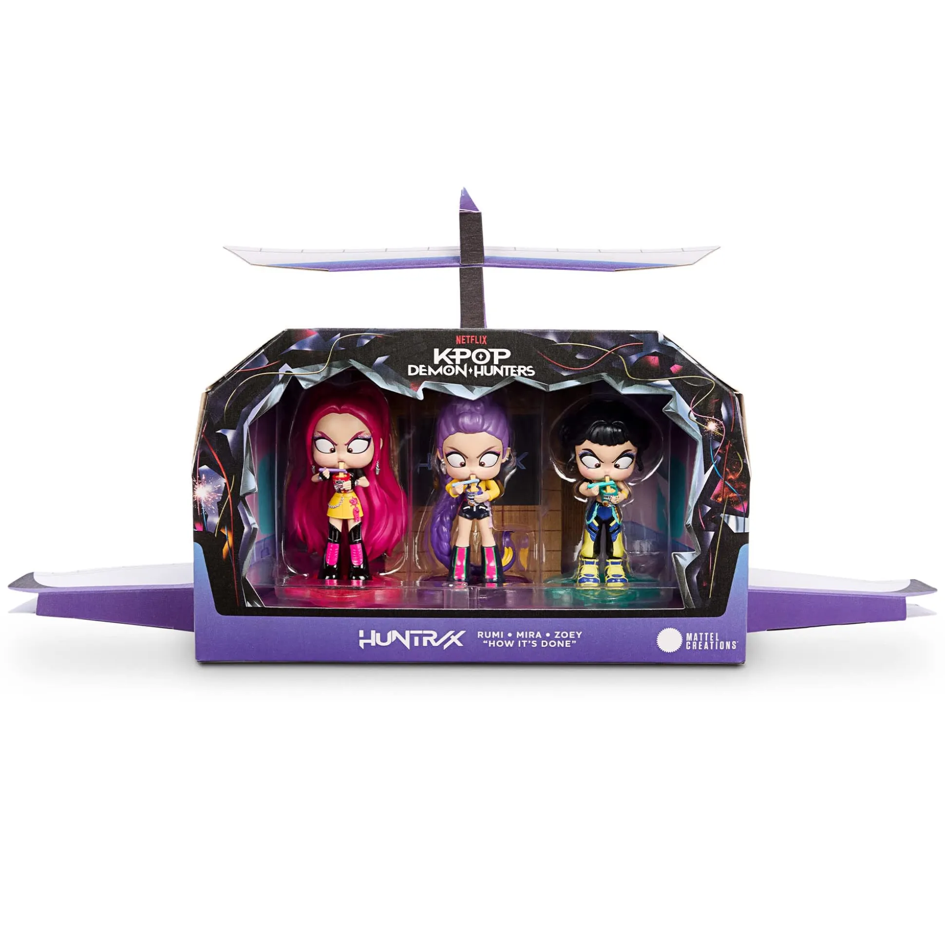KPop Demon Hunters “How It’s Done” Ramyeon Figure 3-Pack