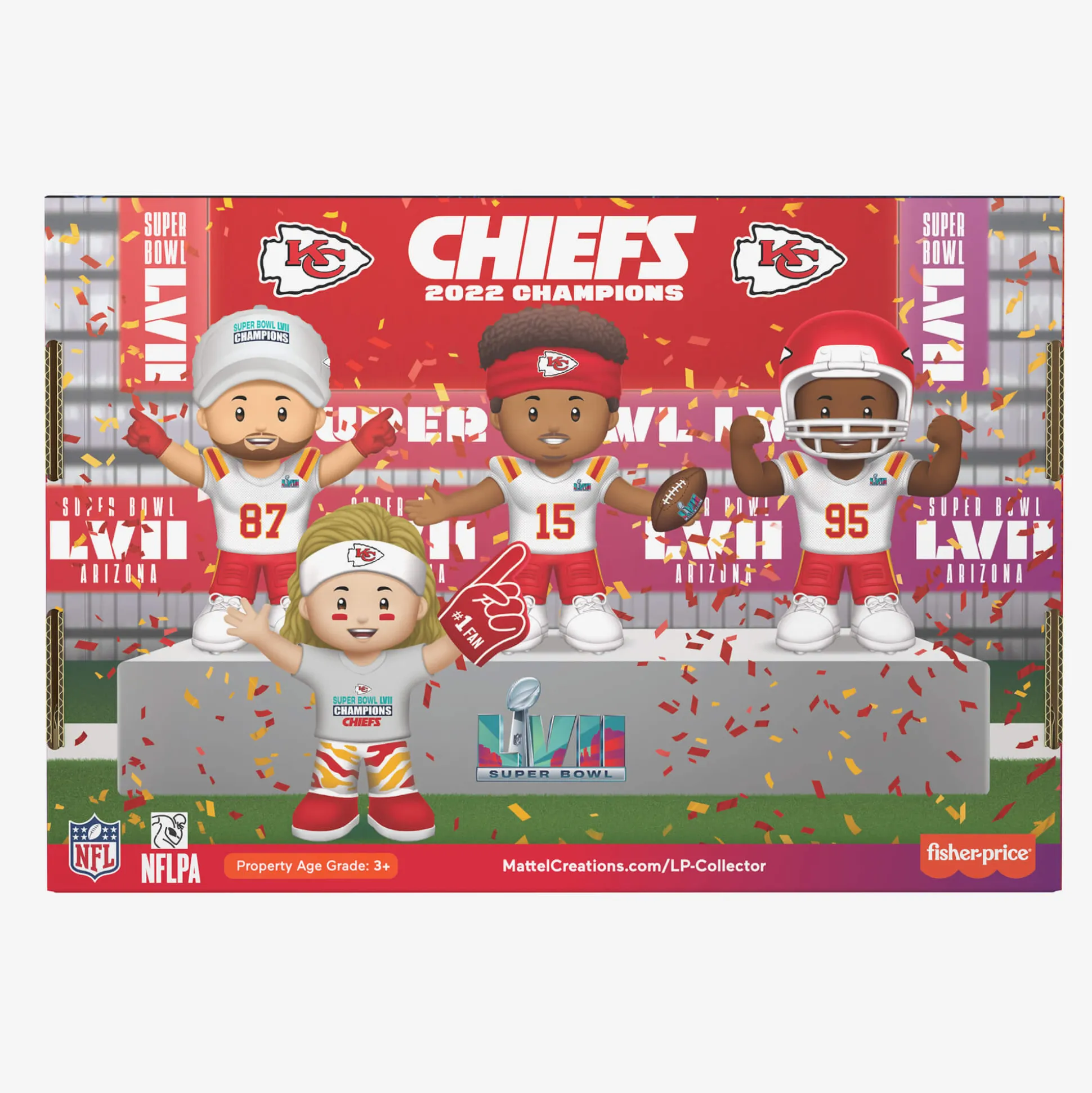 Little People Collector Super Bowl LVII Champions Set Kansas City Chiefs