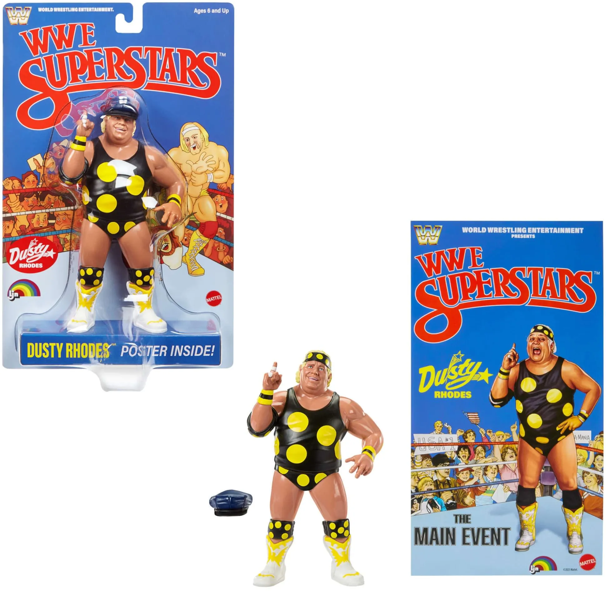 LJN WWE Superstars Dusty Rhodes Action Figure