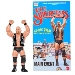 LJN WWE Superstars “Stone Cold” Steve Austin Action Figure & Poster