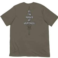 Masters of the Universe By the Power of Grayskull Green T-shirt