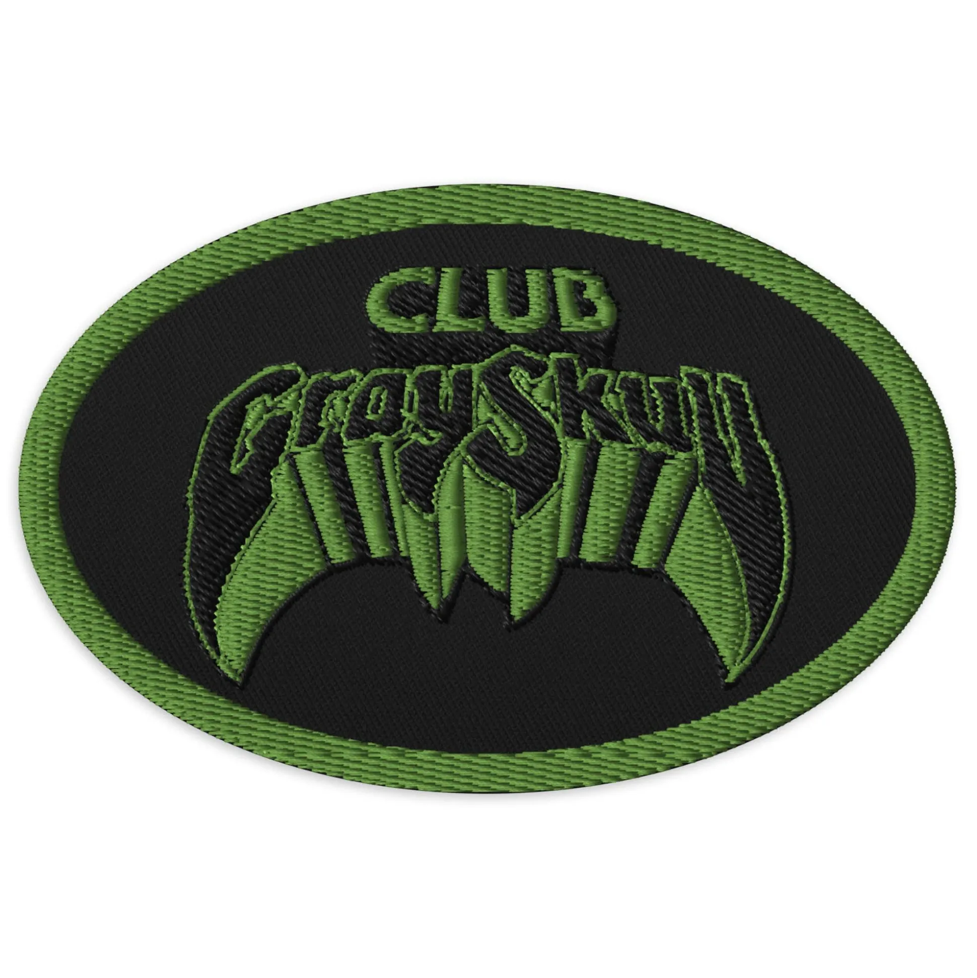 Masters of the Universe Club Grayskull Black Embroidered Patch