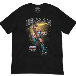 Masters of the Universe Laser Power He-Man Black T-shirt