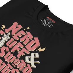 Masters of the Universe Movie Nerd Stuff and Sword Things Black T-shirt